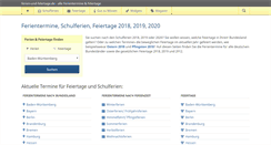 Desktop Screenshot of ferien-und-feiertage.de